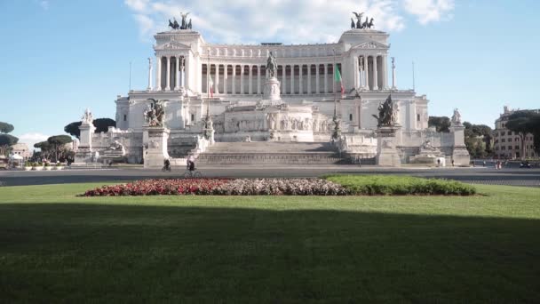Roma Talya 2021 Nisan Inda Paskalya Venezia Meydanı Nda Koronavirüs — Stok video