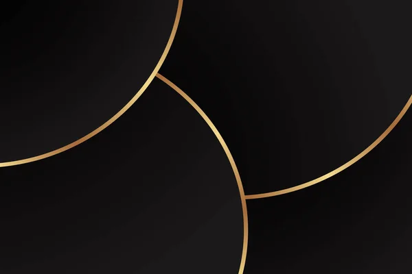 Современный Геометрический Фон Роскоши Деловой Презентационной Поздравительной Открытки Золотыми Линиями — стоковый вектор