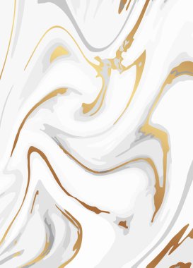 Soyut sıvı beyaz mermer dokusu veya altın dalgalı sıvı sanat.