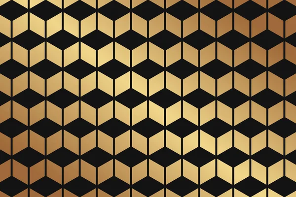 Modern Geometric Luxury Background Business Presentation Greeting Card Golden Black — Stock Vector