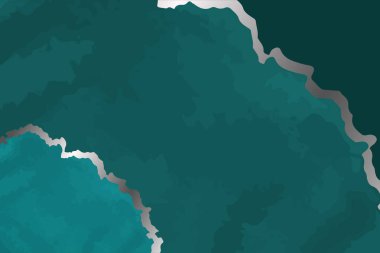 Modern suluboya arkaplan ya da soyut yeşil mürekkep dalgaları ve gümüş renkli düğün ya da menü için zarif kart tasarımı.