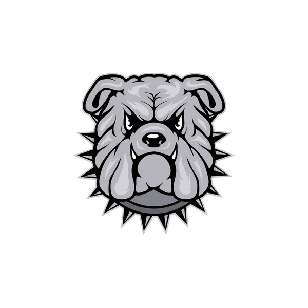 Angry bulldog logo — Stock Vector