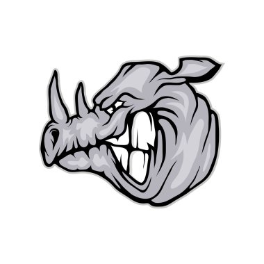 siyah ve beyaz rhino logosu