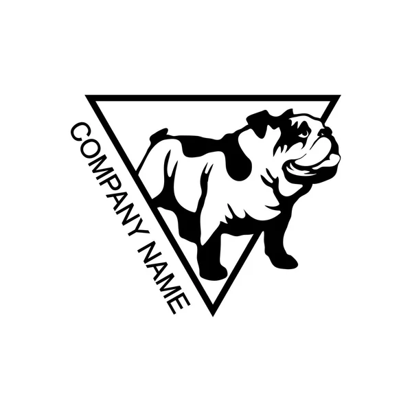 Logotipo bonito bulldog —  Vetores de Stock