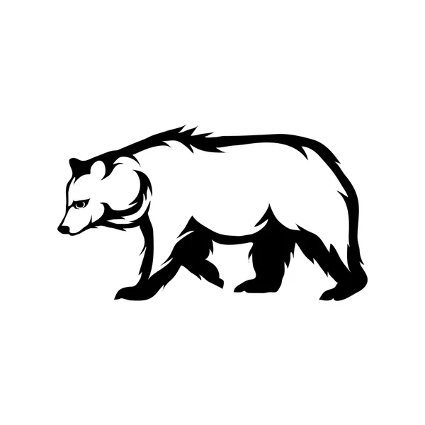 Logo ours pleine longueur — Image vectorielle