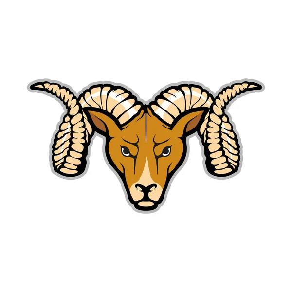 Ram head logo — Stock Vector