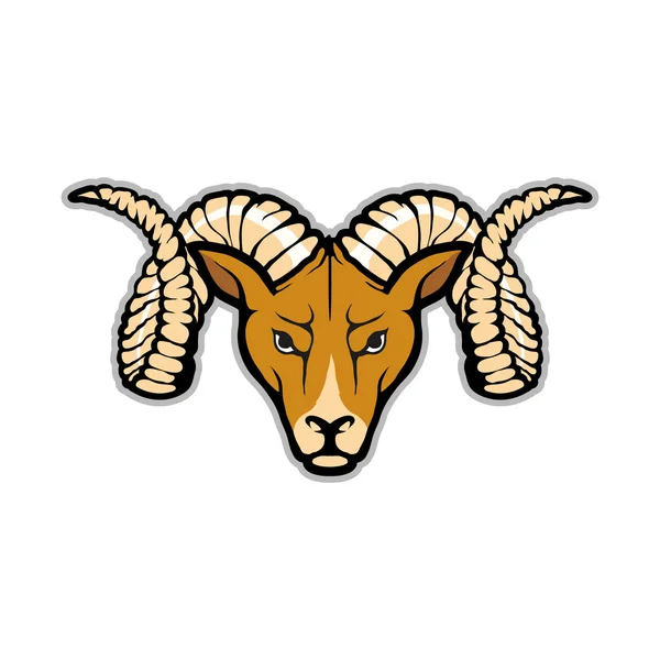 RAM baş logo — Stok Vektör