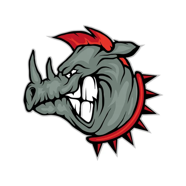 Rhino logo šablona — Stockový vektor