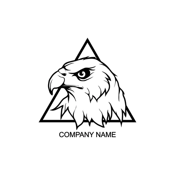 Орел у трикутнику — стоковий вектор