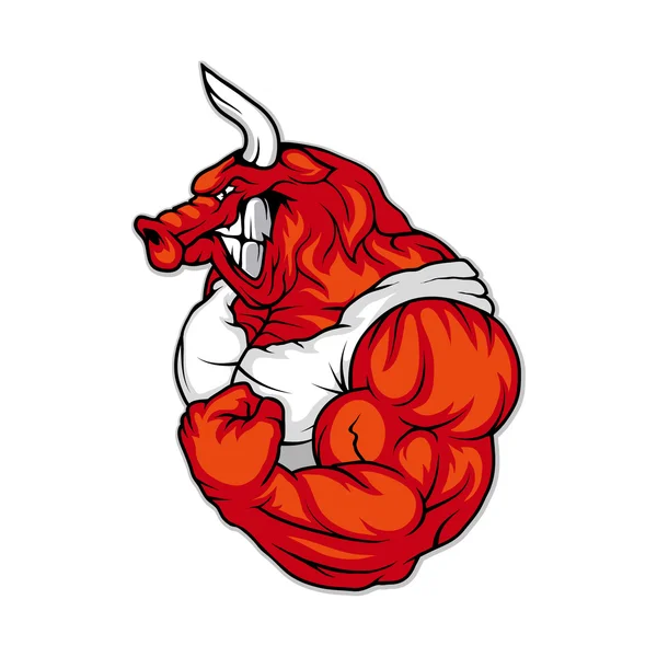 Bull logo sjabloon — Stockvector