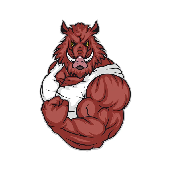 Злой кабан рисунок