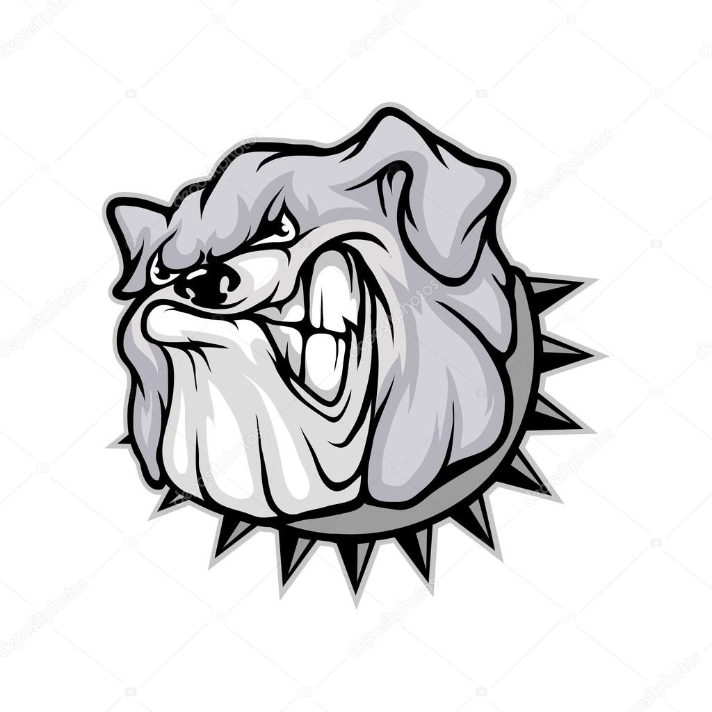 Bulldog logo template, vector illustration