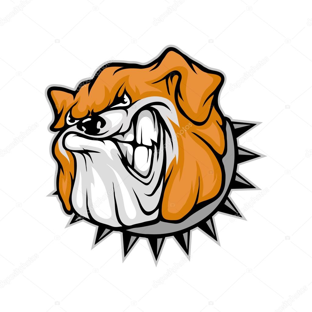 Bulldog logo template, vector illustration