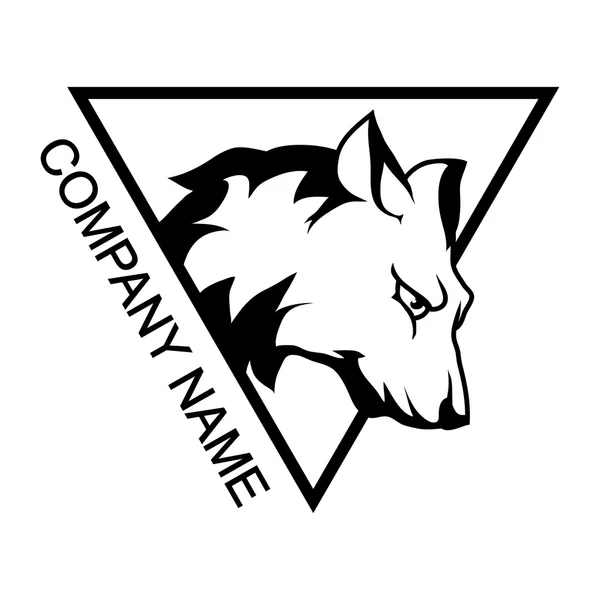 Wolf-Logo-Symbol — Stockvektor