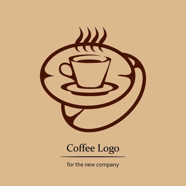Kávé logó ikon — Stock Vector