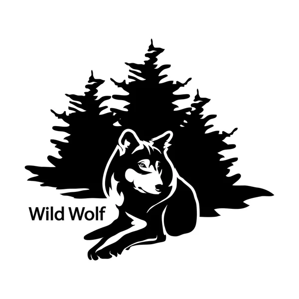 Icono del logotipo del lobo — Archivo Imágenes Vectoriales