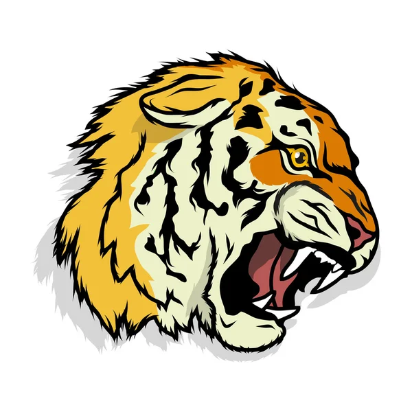 Логотип Tiger на білому — стоковий вектор