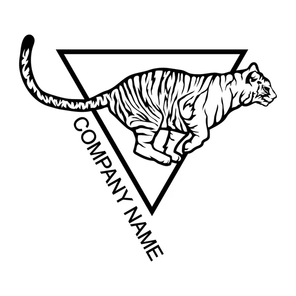 Tiger-Logo für Unternehmen — Stockvektor