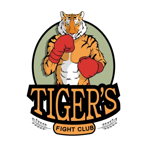 Club de lucha de tigres — Archivo Imágenes Vectoriales
