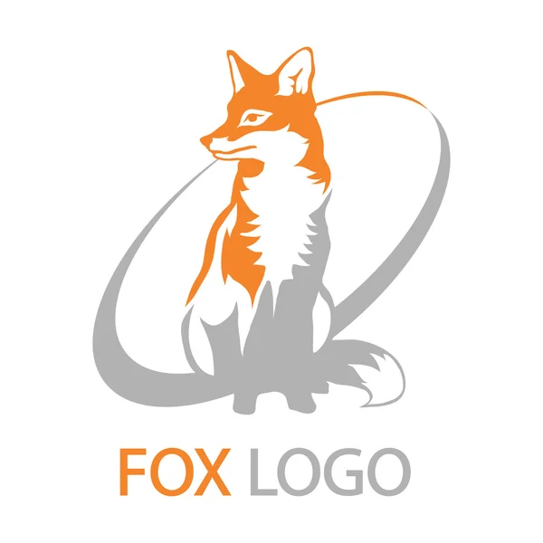 Logotipo da raposa selvagem — Vetor de Stock