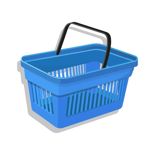 Shopping basket isolated on white — Stock Vector