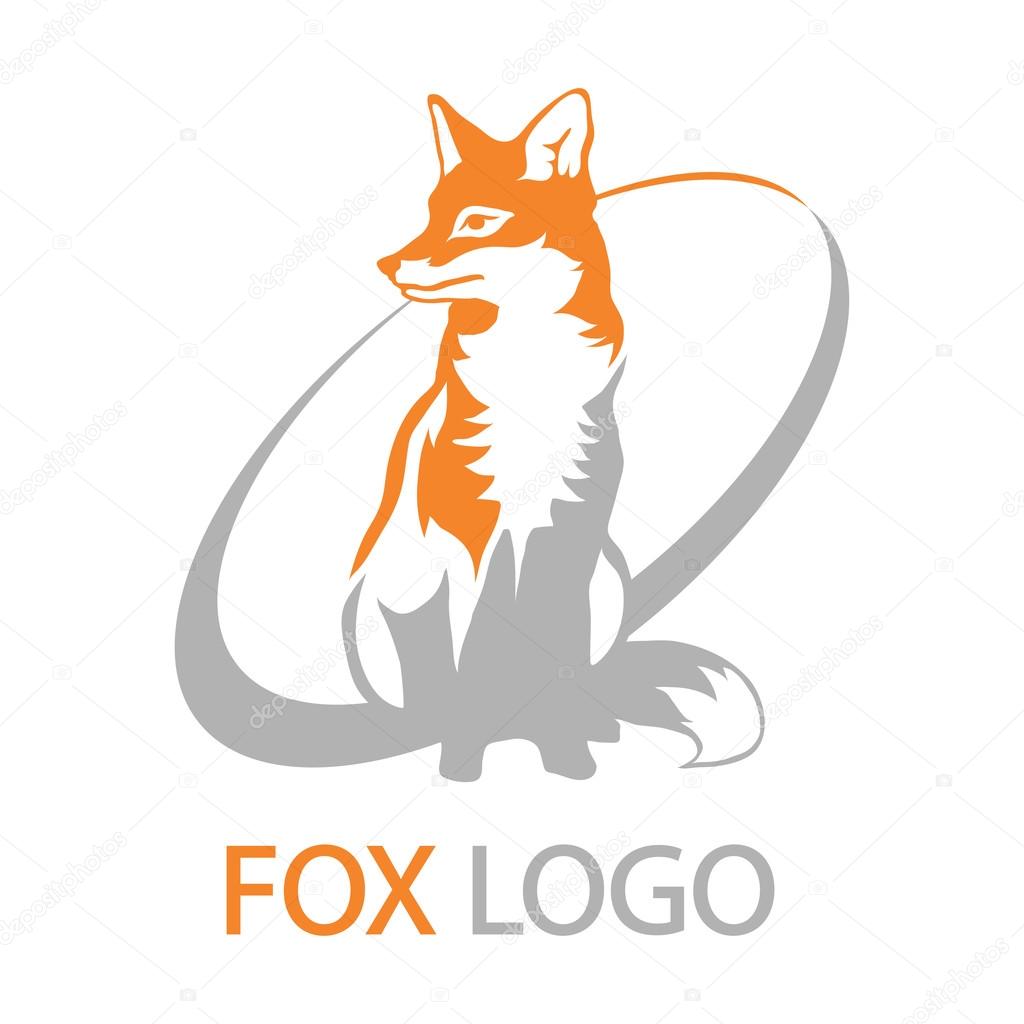 Vector: logo zorro | insignia del zorro salvaje — Vector de stock