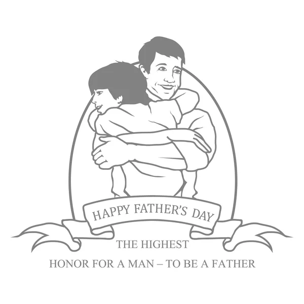 Logo zum Vatertag — Stockvektor