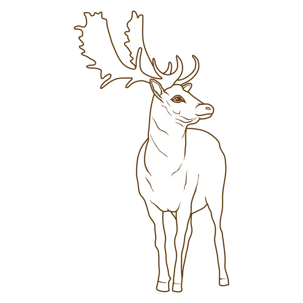 Логотип оленей — стоковый вектор