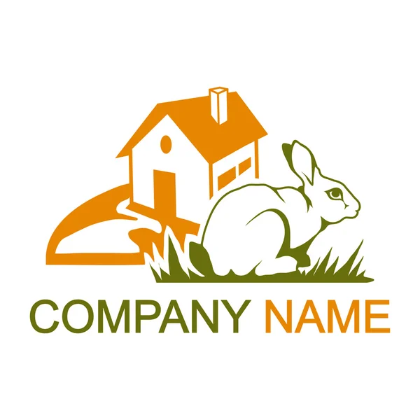 Logotipo de conejo para empresa — Archivo Imágenes Vectoriales