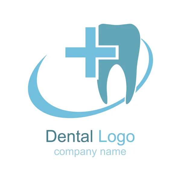 Ilustração do logotipo dentário — Vetor de Stock