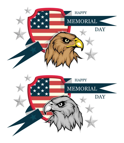 Memorial Day logo — Stockvector