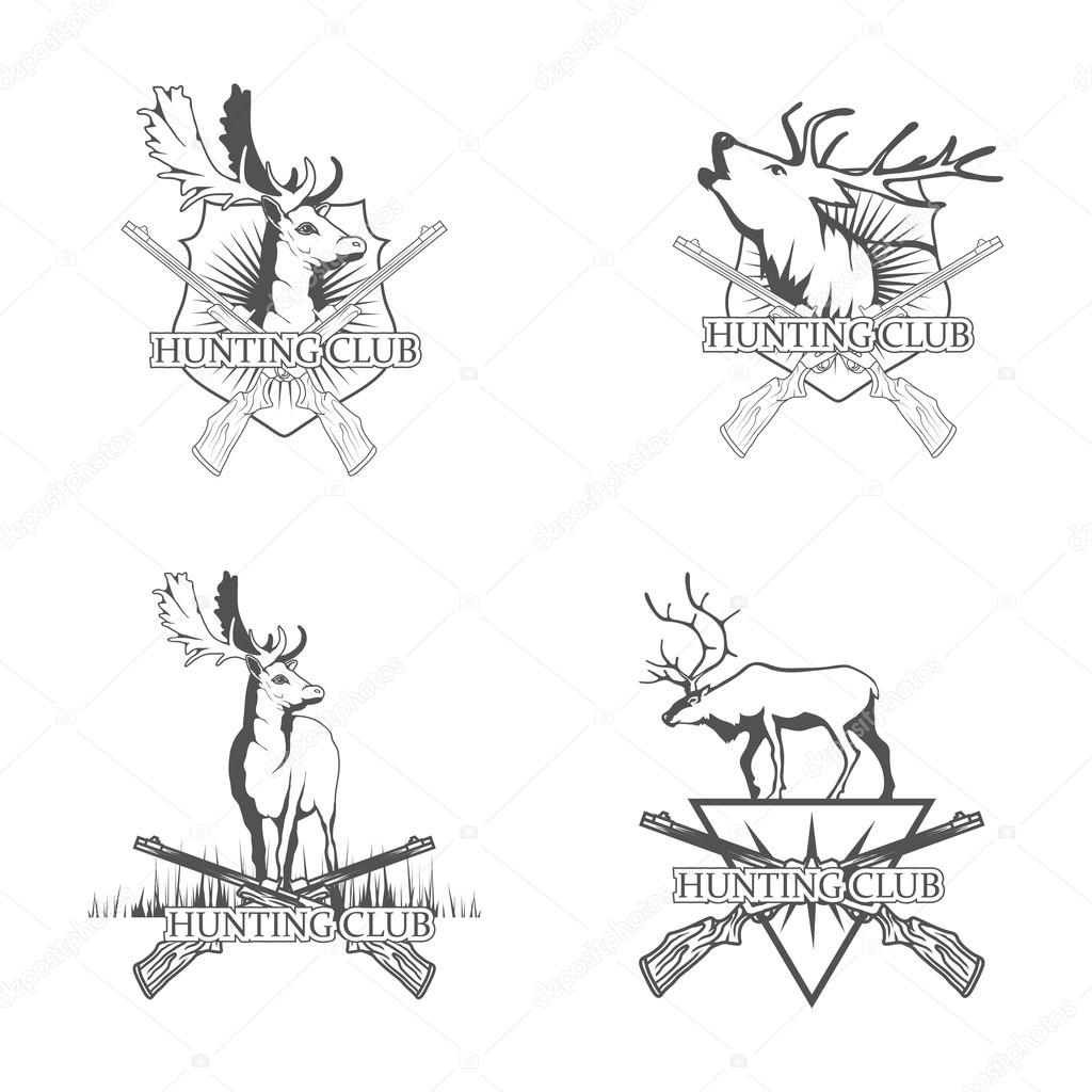 Hunting club logo.Deer