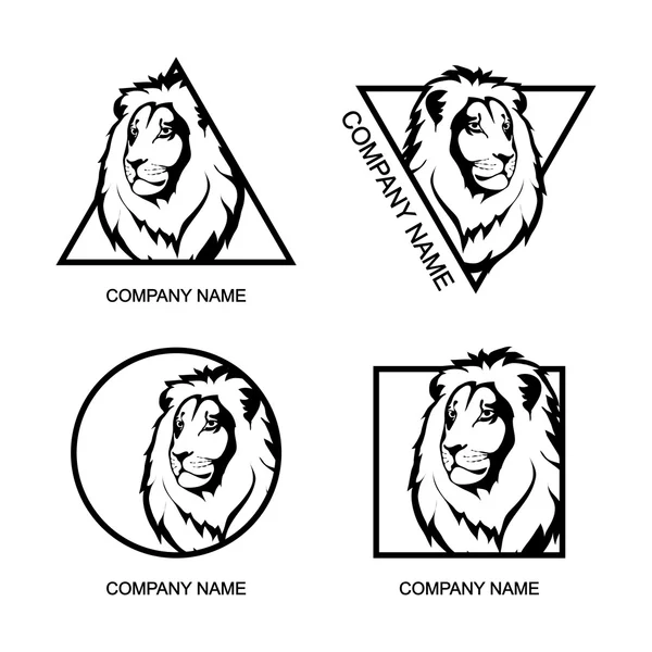 Conjunto de logotipos León — Archivo Imágenes Vectoriales