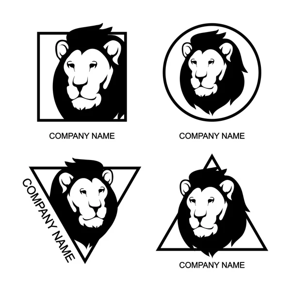 Набір логотипів Лева — стоковий вектор