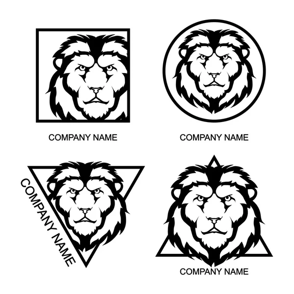 Set van Lion logo — Stockvector