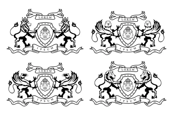 Набор логотипа Lion — стоковый вектор