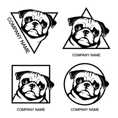 Pug köpek logosu
