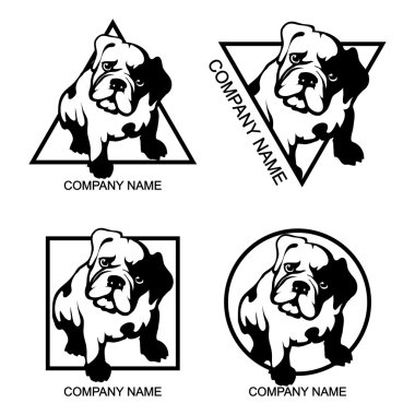 köpek logo kümesi 