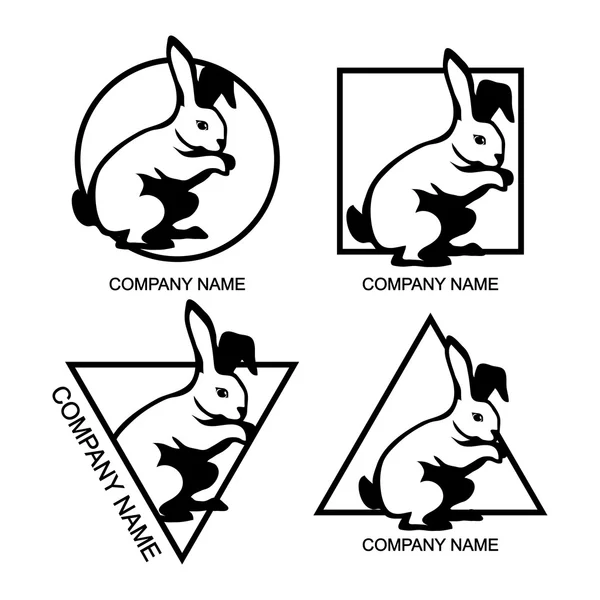 Kaninchen-Logo — Stockvektor
