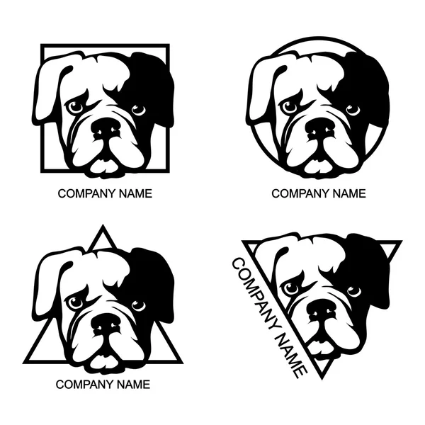 Set di logo del cane — Vettoriale Stock