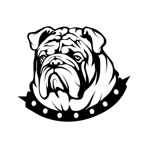 Ilustração logotipo Bulldog — Vetor de Stock