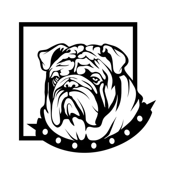 Ilustracja logo Bulldog — Wektor stockowy