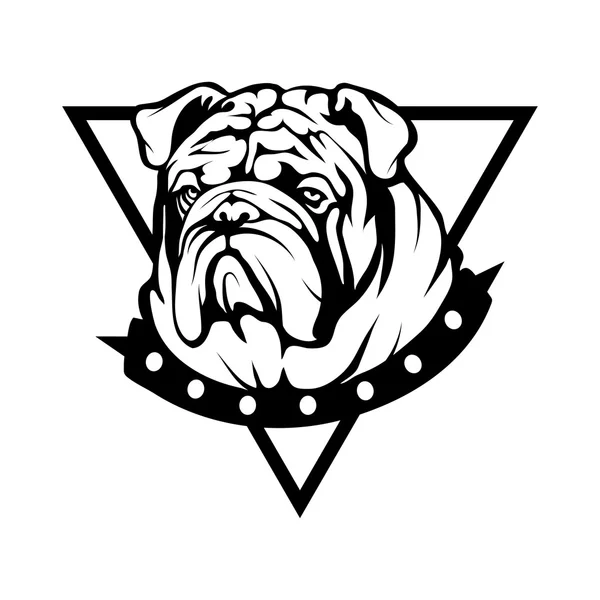 Bulldogge Logo Illustration — Stockvektor