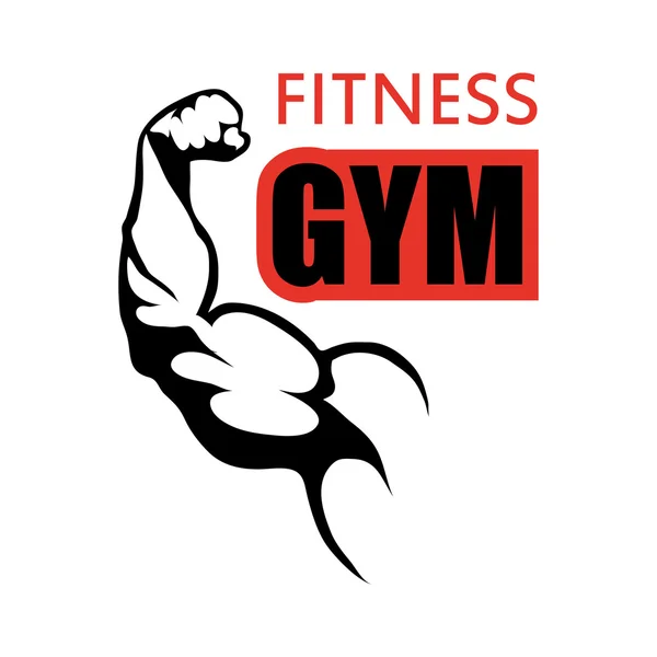 Bodybuilder Fitness logo — Stockvector