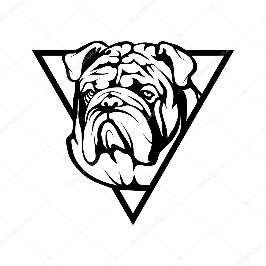 Bulldog logo. Vector illustration