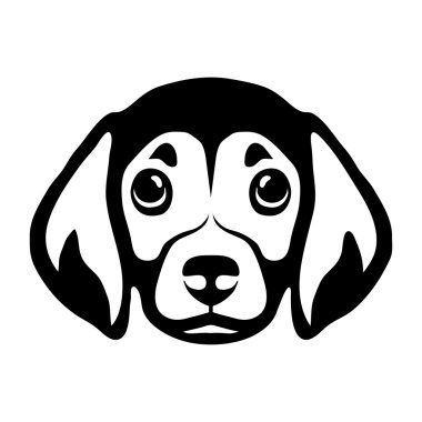 Köpek logo illüstrasyon