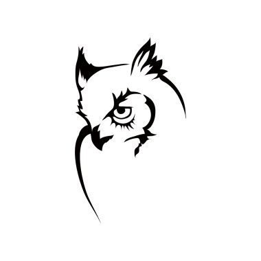 owl logo illustration  clipart