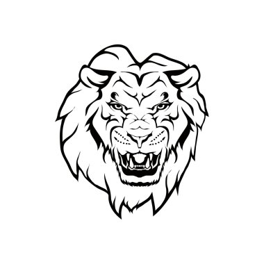 Aslan logo illüstrasyon
