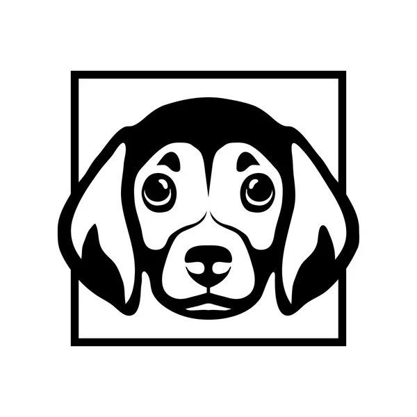 Logo del perro ilustración — Vector de stock