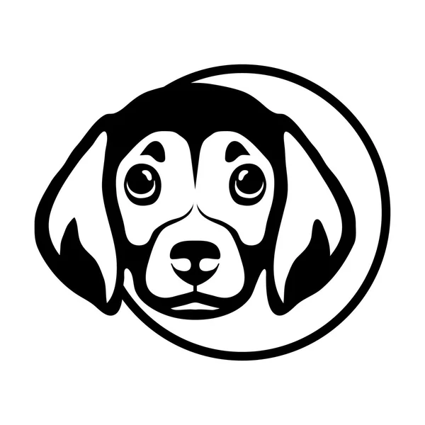 Ilustração do logotipo do cão — Vetor de Stock